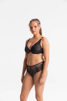 Louisa Bracq BH: Swan, Traigle, Zwart, Europese Maten