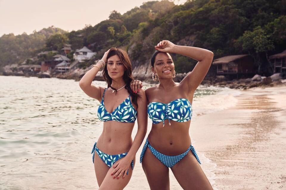 Rosa Faia ( Anita ) Bikini: Ocean blue, Strapless mogelijk, Midi Slip