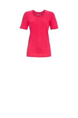 Ringella Bloomy Pyjama dames: Rood, korte mouw + lange broek