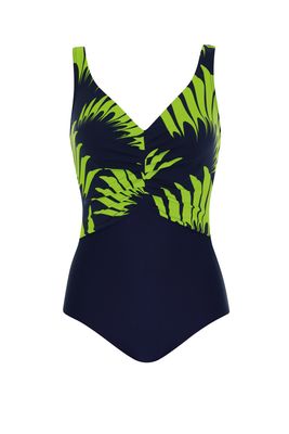 Sunflair badpak: Blauw / groen, tot maat 54