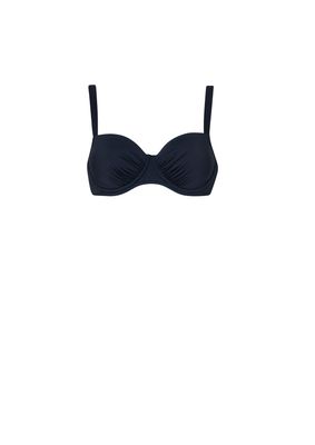 Sunflair Bikini Top: Zwart, voorgevormd ( color up collection)