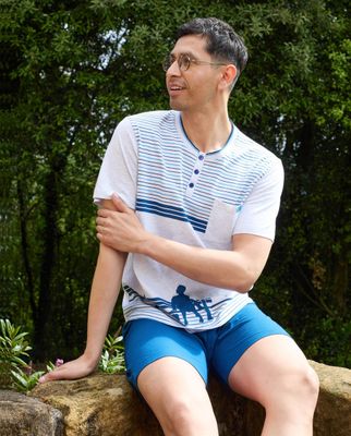 Egatex ( Soy ) Heren pyjama: Forrest Gump , Korte mouw