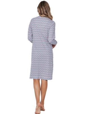 Pastunette dames nachthemd: Blauw, 100% katoen