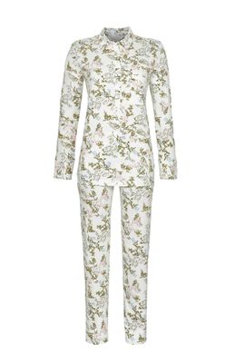 Ringella Dames pyjama: Ecru, met hemdskol, 50% Modal 50% CO