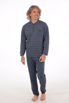 Perlina heren pyjama: Adam blauw, tot maat 6XL
