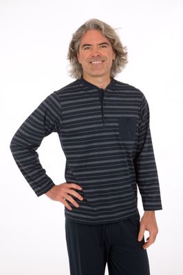 Perlina heren pyjama: Adam blauw, tot maat 6XL