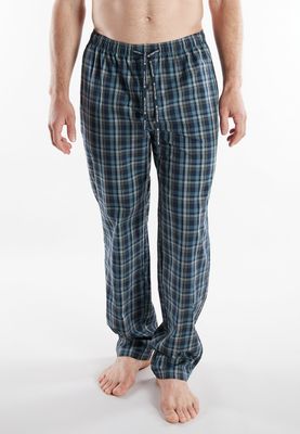 Tom Tailor Pyjama: Blauw, Effen Shirt / carree broek
