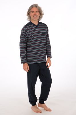 Perlina Heren pyjama: James, Blauw
