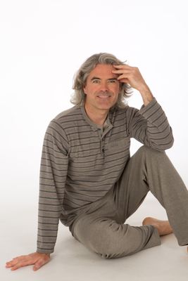 Perlina Heren pyjama: Steve, Grey, Badstof