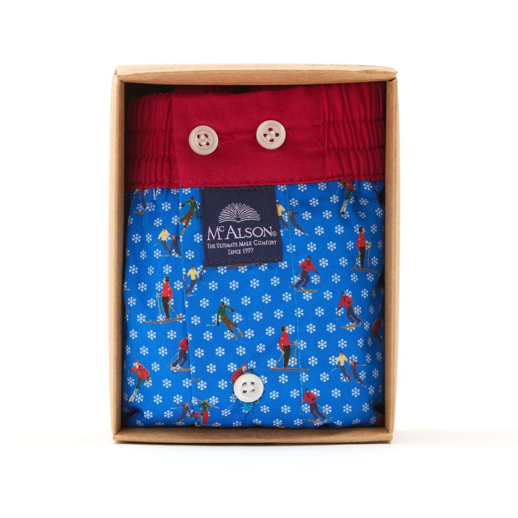 MC Alson Boxershort Heren: Skiërs , Los model met ingewerkte slip