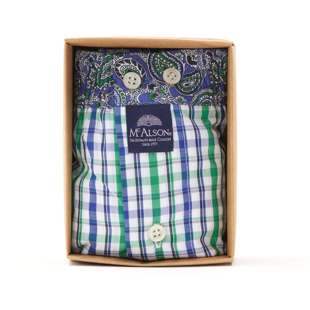 MC Alson Boxershort Heren: Geruit , Los model met ingewerkte slip