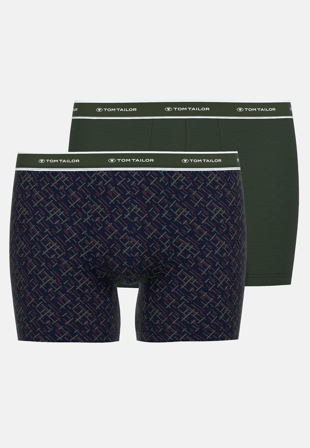 Tom Tailor Boxer: Long Pants, Blauw + groen, Duopack