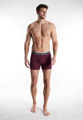 Tom Tailor Boxer: Long Pants, Bordeau + blauw, Duopack