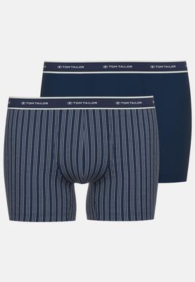 Tom Tailor Boxer: Long Pants, Blauw + Blauw, Duopack
