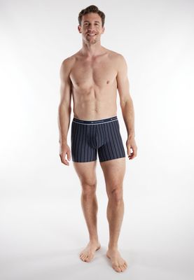 Tom Tailor Boxer: Long Pants, Blauw + Blauw, Duopack