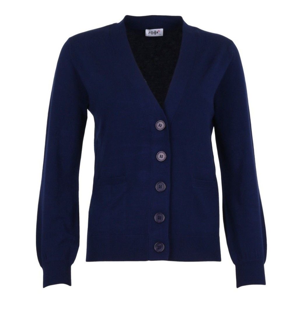 She Goes LaLa Gilet: Blauw, met knopen