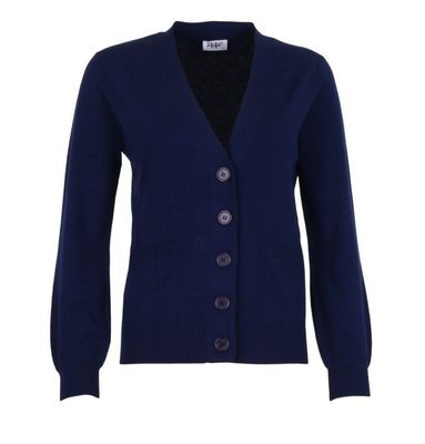She Goes LaLa Gilet: Blauw, met knopen
