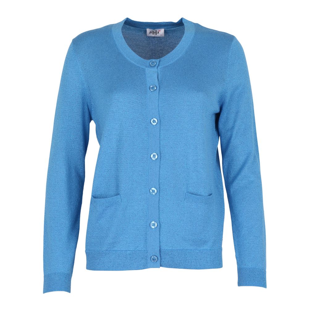 She Goes LaLa Gilet: Licht blauw, met knopen