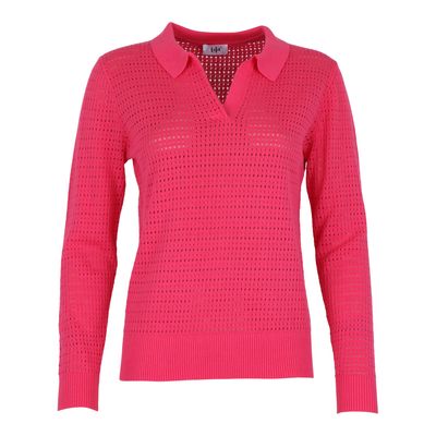 She Goes LaLa Polo Pull: Fucia, Ajour