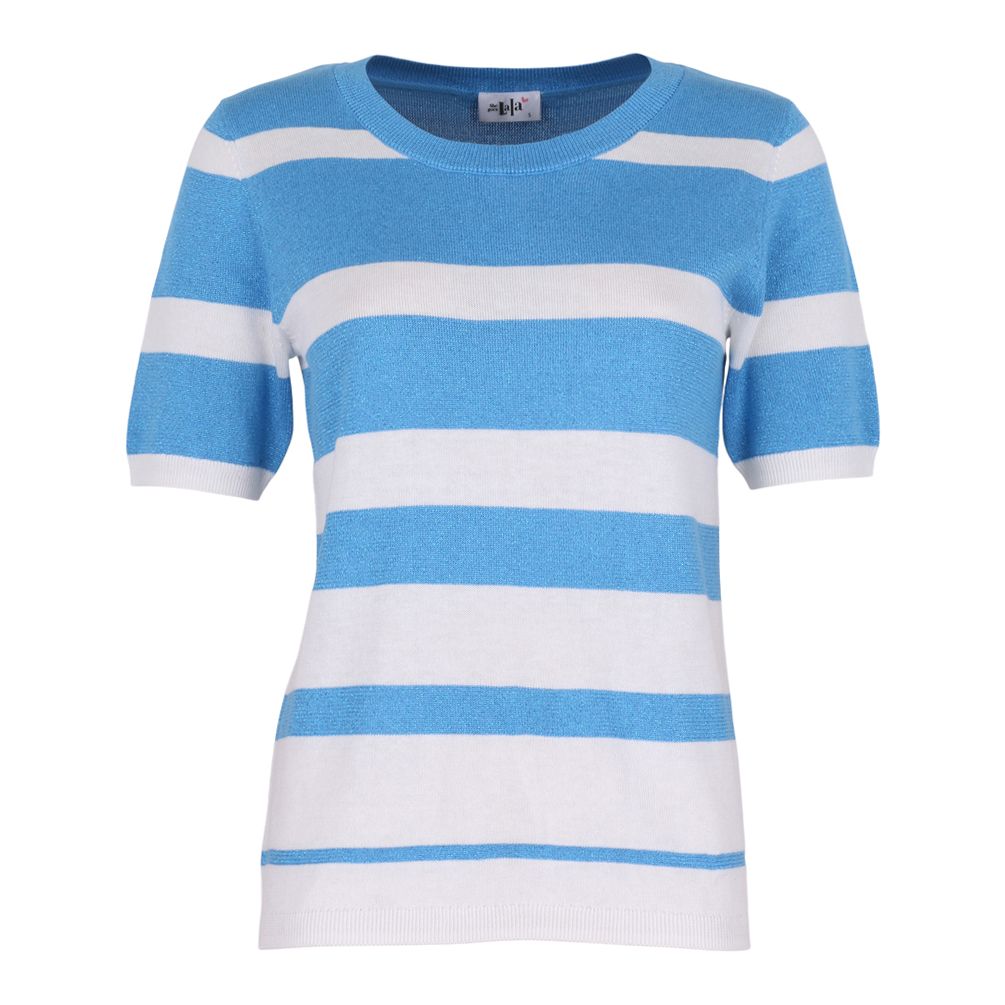 She Goes LaLa  Pull: Licht blauw, gestreept