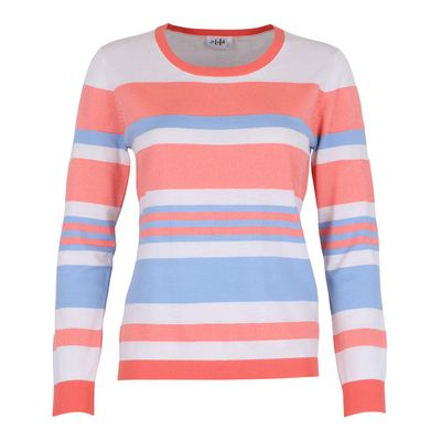 She Goes LaLa  Pull: Koraal, gestreept met blauw