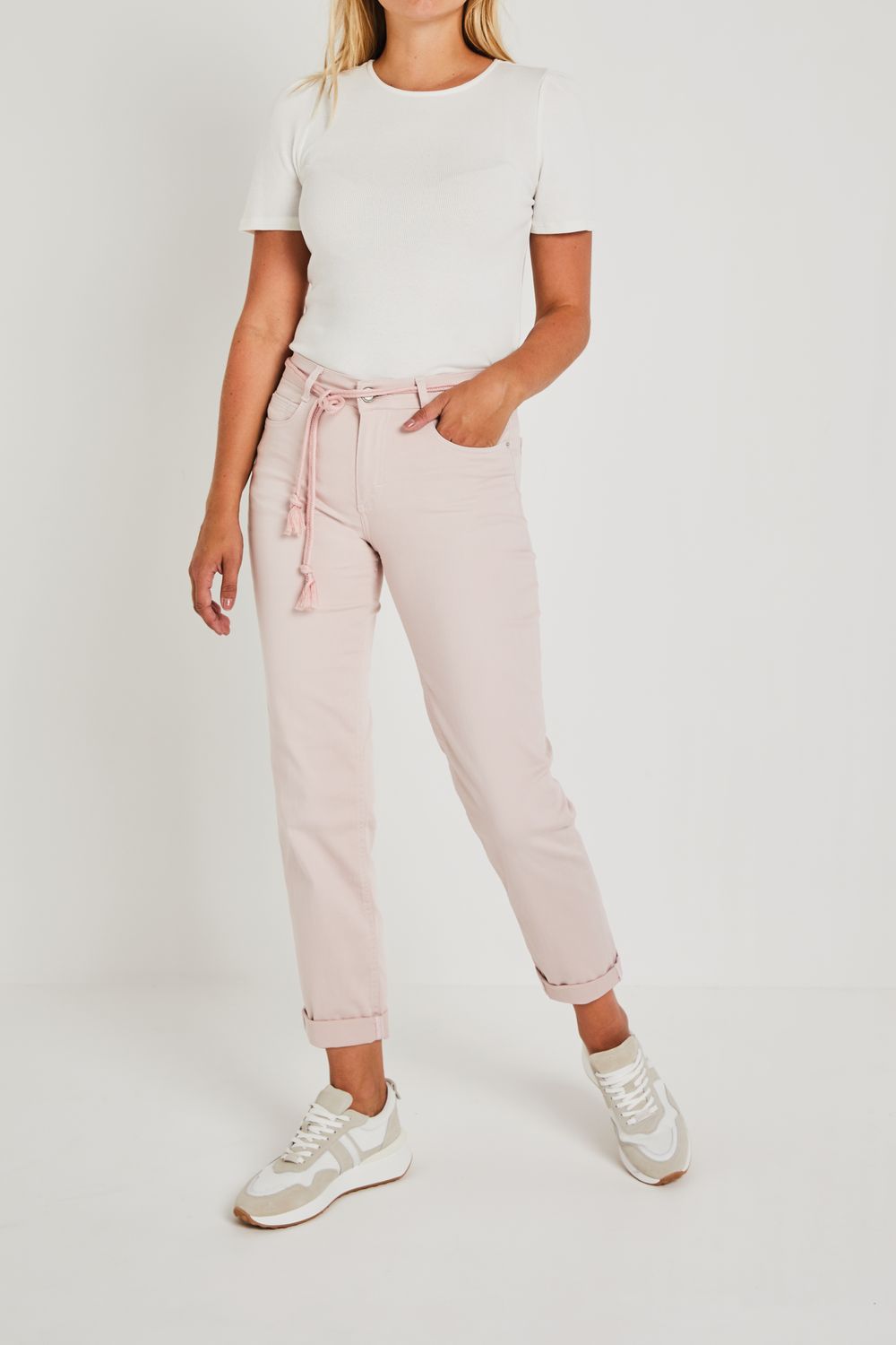 Para Mi Broek Bobby: Blush, color denim