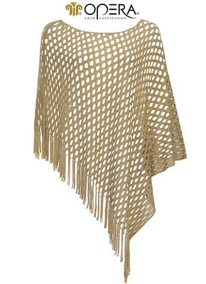 Opera Dames strandkleed: Lurex goud