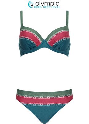 Olympia Bikini: Blauw, voorgevormd