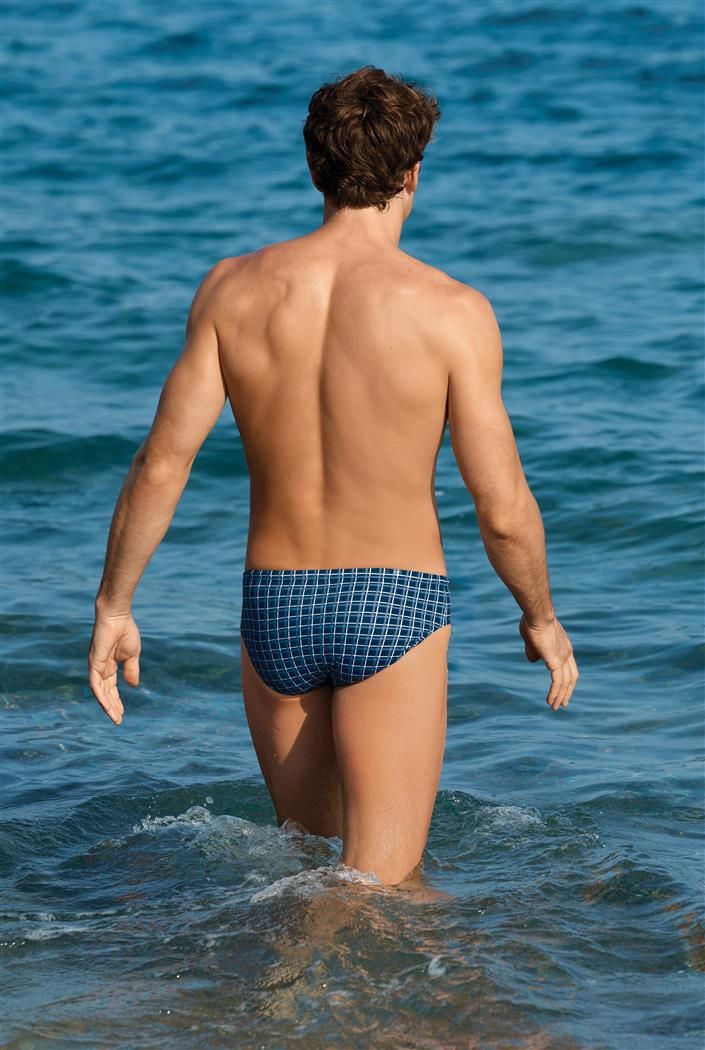 Wavebreaker zwem slip heren, blauw