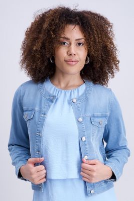 Signe Nature Jeans Jas: Licht blauw