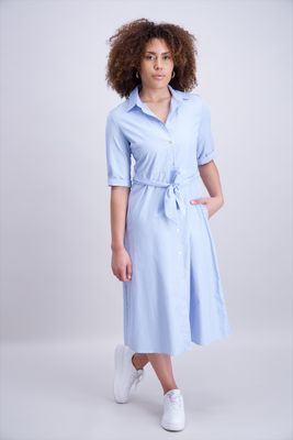 Signe Nature Hemdkleed: Gestreept, Lang