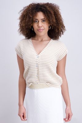 Signe Nature Cardigan: Beige Cardigan