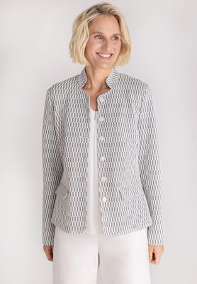 Frank Walder Blazer: Zwart / wit, met knopen