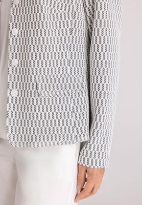 Frank Walder Blazer: Zwart / wit, met knopen