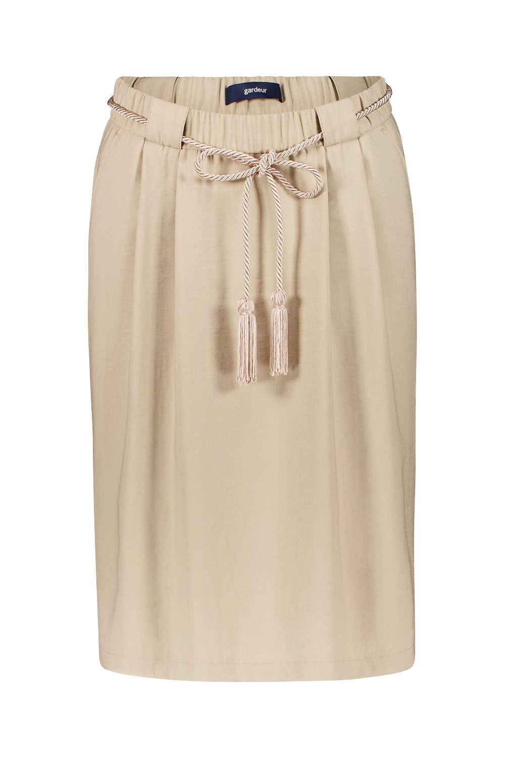 Gardeur Dames rok: Beige, Jil 2, Elastiek in de lenden