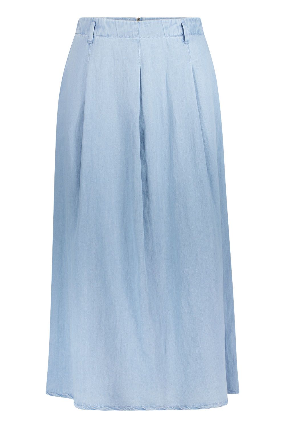 Gardeur Dames Jeans rok: NIDIN3, Licht blauw ( Katoen / Linnen )