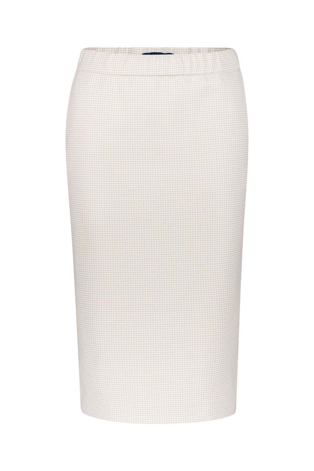 Gardeur Dames Rok: Beige met pied des poules