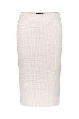 Gardeur Dames Rok: Beige met pied des poules