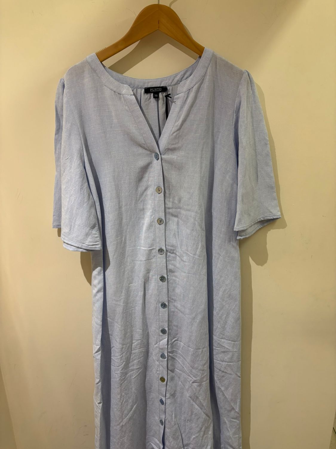 Punto Dames kleed: Kate, Licht Blauw