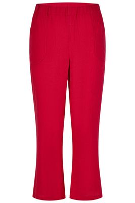 Mona Lisa Dames broek: Linnen, rood ( duitse maten )