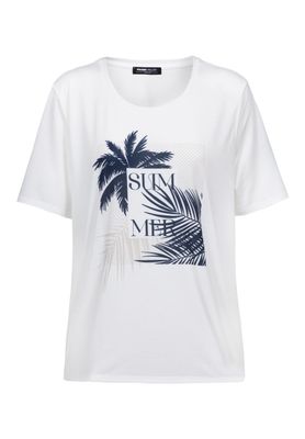 Frank Walder T-shirt: Ecru, korte mouw