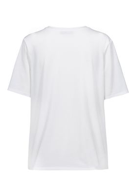 Frank Walder T-shirt: Ecru, korte mouw