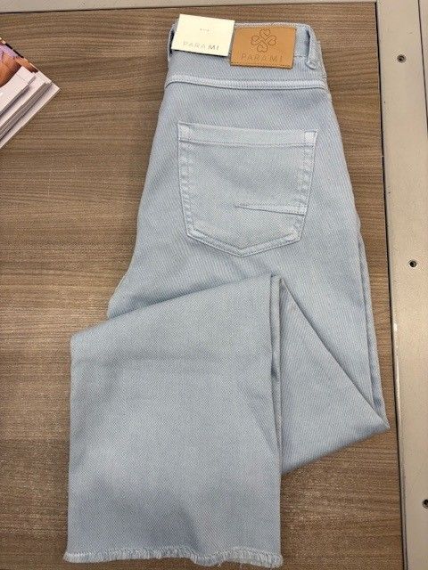 Para mi broek: Mila ( Mini Flare ) / Moraira Vintage, Ice Blue, L28