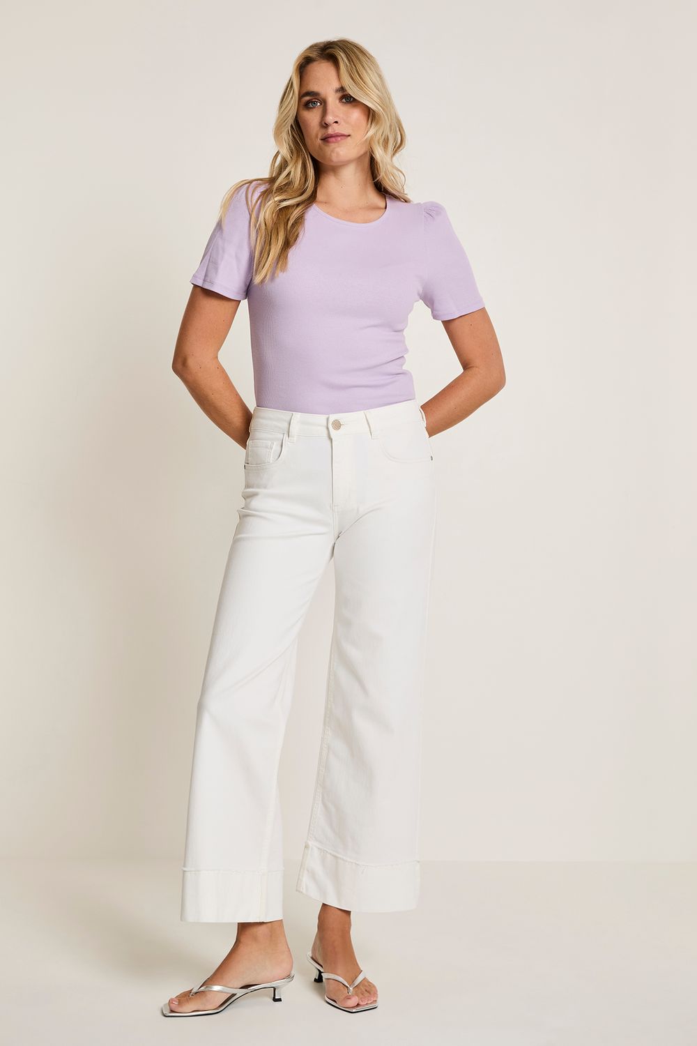 Para Mi Broek: Mira Turn up, Wit, L28