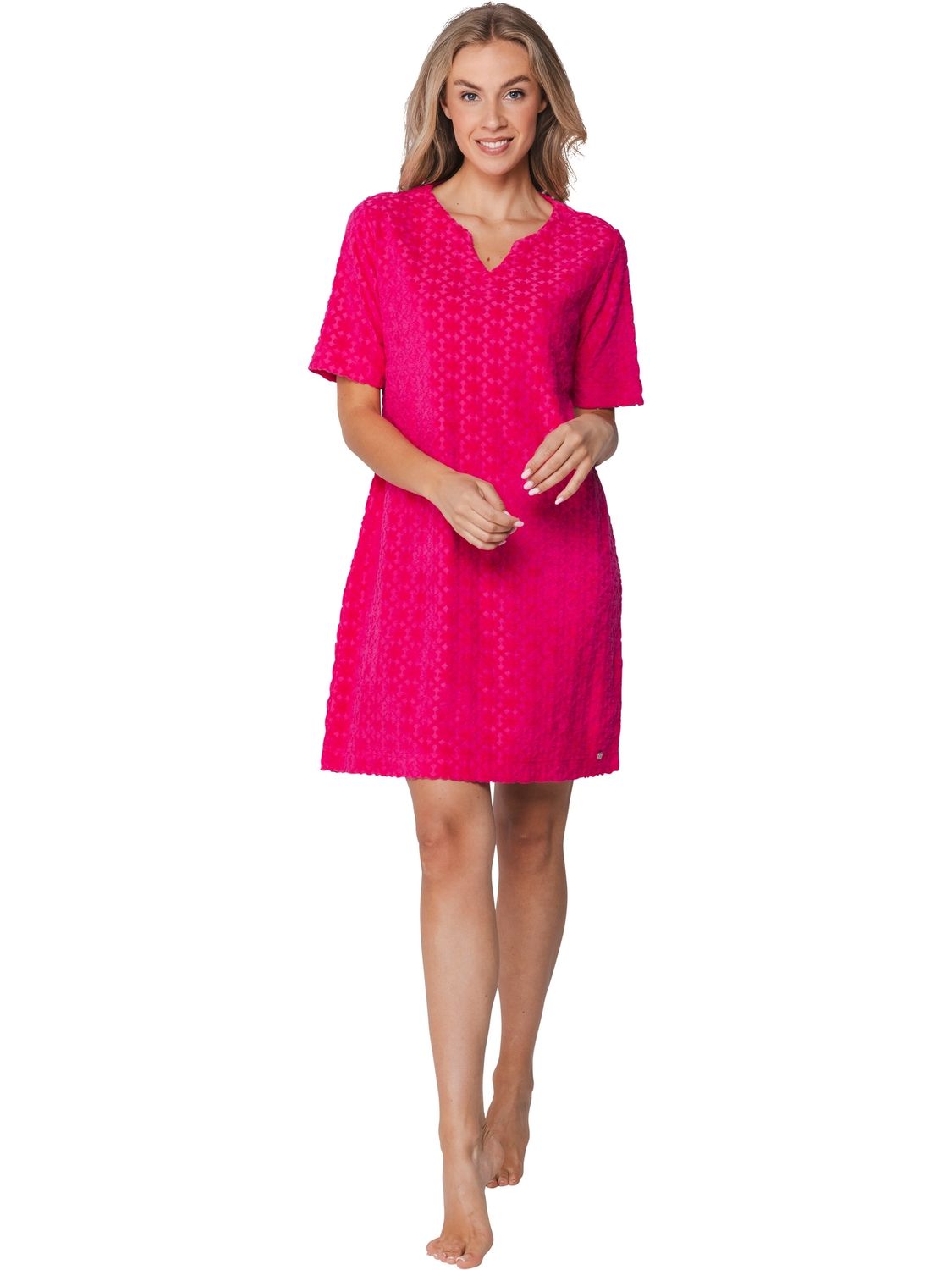 Pastunette slaapkleed: Pink, Zomer badstof, Lengte 97