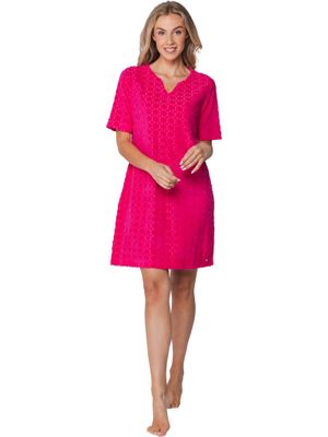 Pastunette slaapkleed: Pink, Zomer badstof, Lengte 97