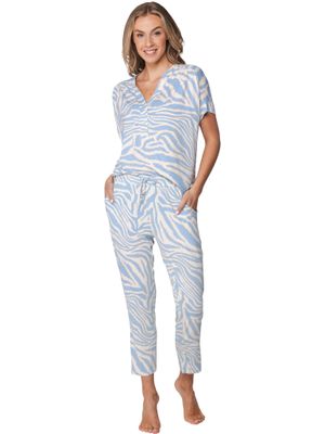Pastunette pyjama dames: Licht Blauw, Viscose, tot maat 54