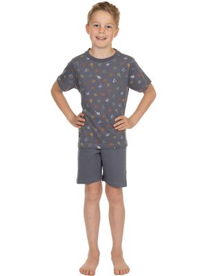 Pastunette jongens Pyjama: Grijs, korte mouw / short