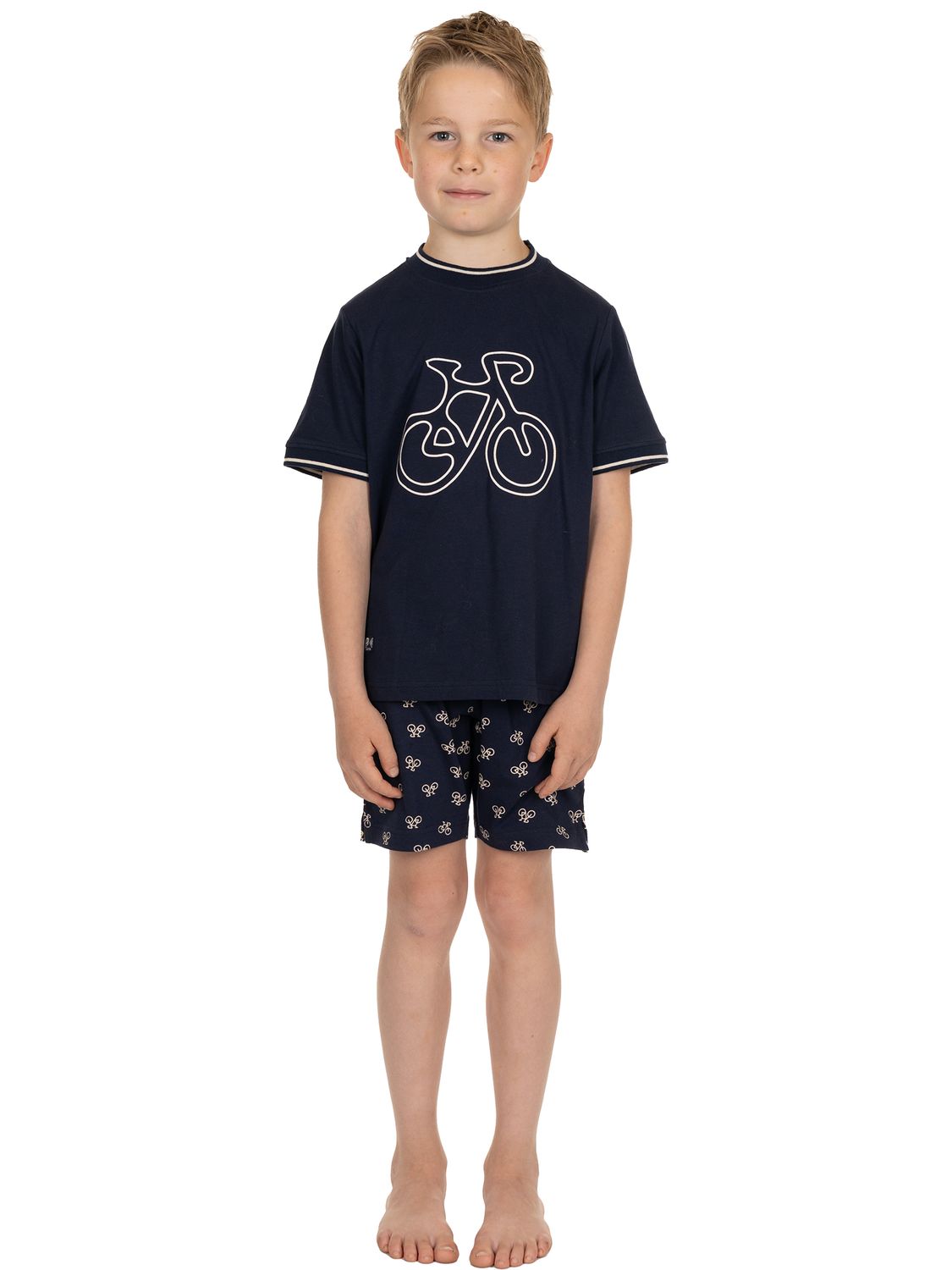 Pastunette jongens Pyjama: Blauw, korte mouw / short