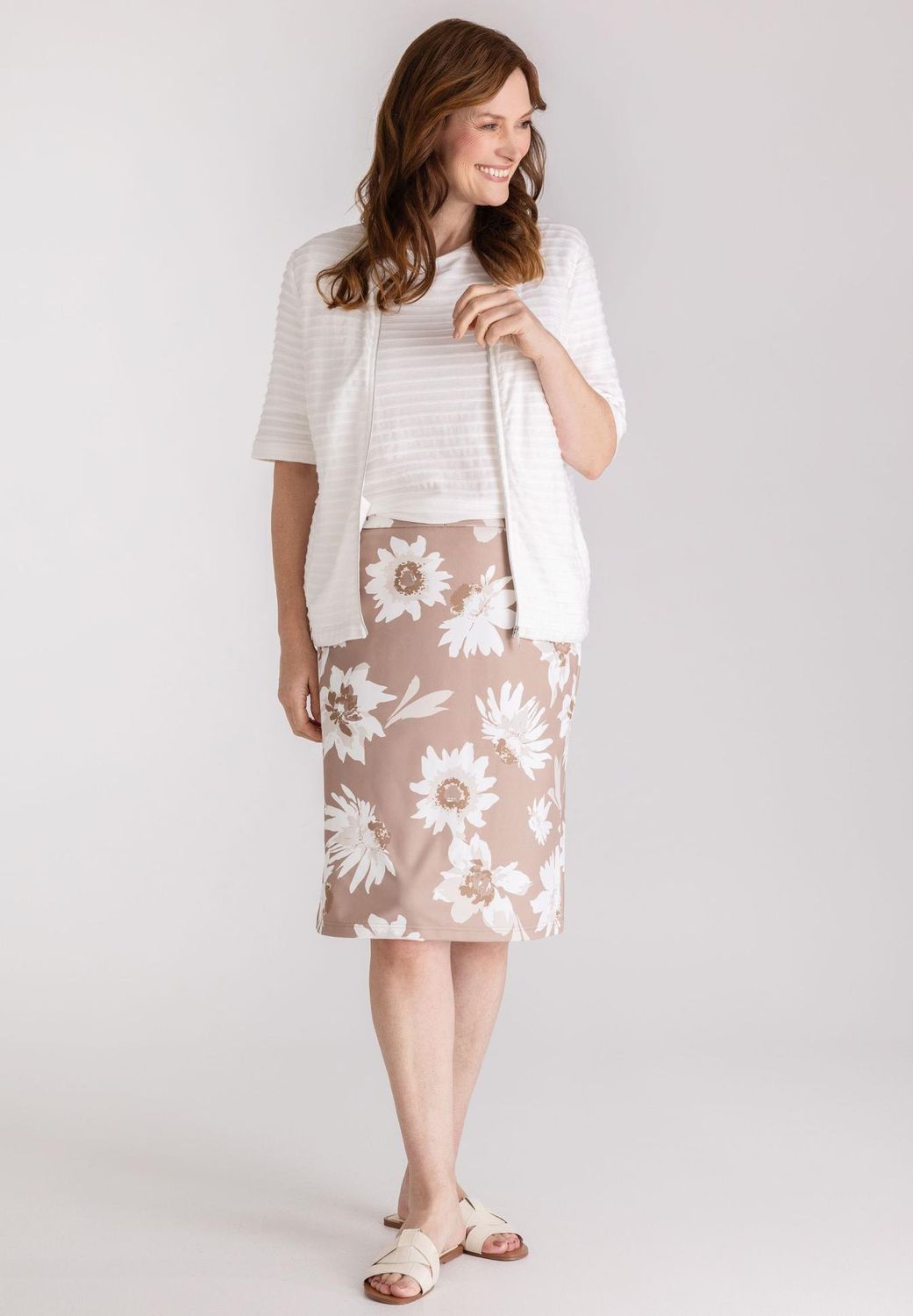 Frank Walder Rok: Geprint, recht model